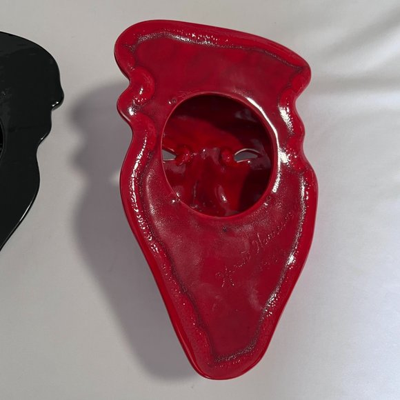 Vintage 80's Smile Now Cry Later Decorative Porcelain Masks Comedy Tragedy Drama - Picture 7 of 11